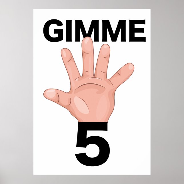 Poster Gimme 5 (Frente)