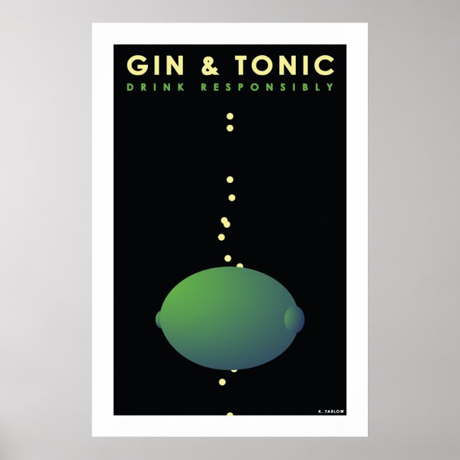 Póster Gin & Tônico (Poster grande) (Frente)