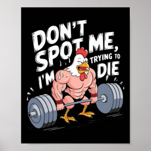 Poster Ginásio Engraçado Não Me Descubra Estou Tentando M