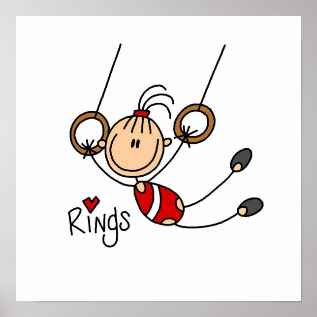 Póster ginasta em Anéis (Frente)