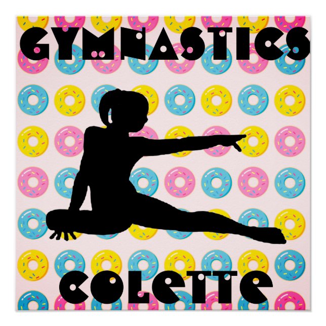 Póster Ginástica e Donuts (Frente)