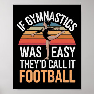 Poster Ginástica Ginasta Menina Roda Preto Uni-child 