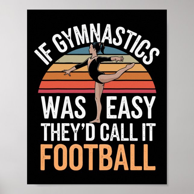 Poster Ginástica Ginasta Menina Roda Preto Uni-child  (Frente)