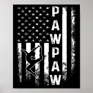 Poster ginástica ginástica, Gymnast Pawpaw America Flag V