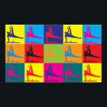 Poster ginástica Pop Art<br><div class="desc">Gymnastics Pop Art. Se a ginástica é o seu passatempo,  ocupação ou obsessão,  mostre-o com camisetas da ginástica excelente,  canecas,  adesivos e muito mais. Eles também são presentes de excelente para outros fãs da ginástica!</div>