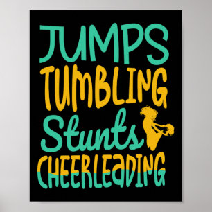 Poster Ginástica Tumbling Jumbs Cheerleeading Cheer Cheer