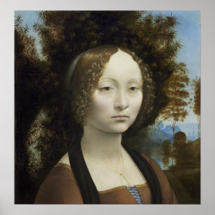 Póster Ginevra de' Benci por Leonardo da Vinci