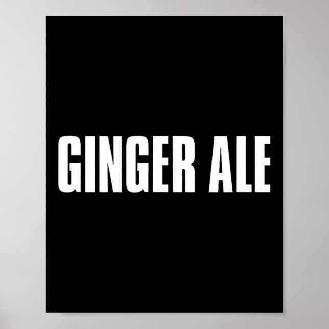 Poster Ginger Ale Thanksgiving Costume Funny Drinks And B (Frente)