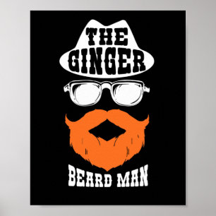 Poster Ginger Beard Man Engraçado Ruiva Irlandeses