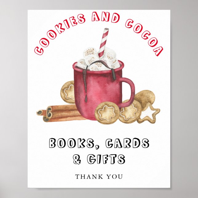 Poster Ginger cookies e cacau Livros e presentes (Frente)