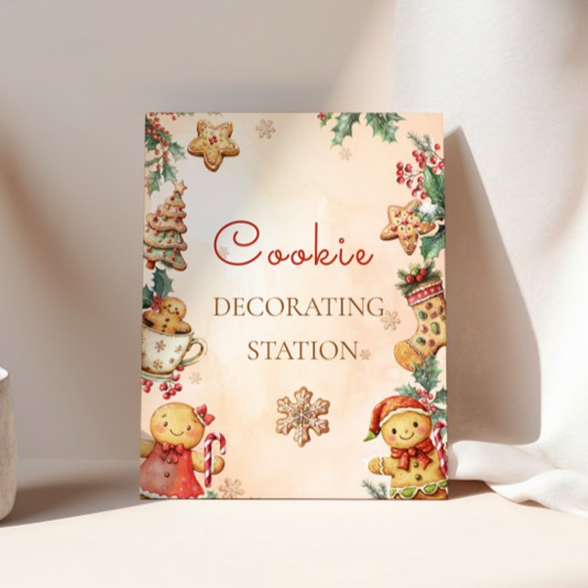 Poster Gingerbread Birthday Cookie Decorating Station  (Criador carregado)