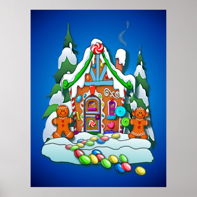 POSTER GINGERBREAD HOUVE, DE SHARON SHARPE (Frente)