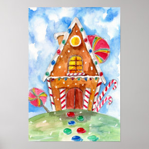 Poster Gingercake House and Lollipops