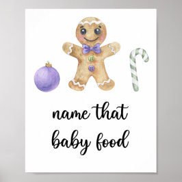 Poster Gingerpão - dê um nome à comida bebê
