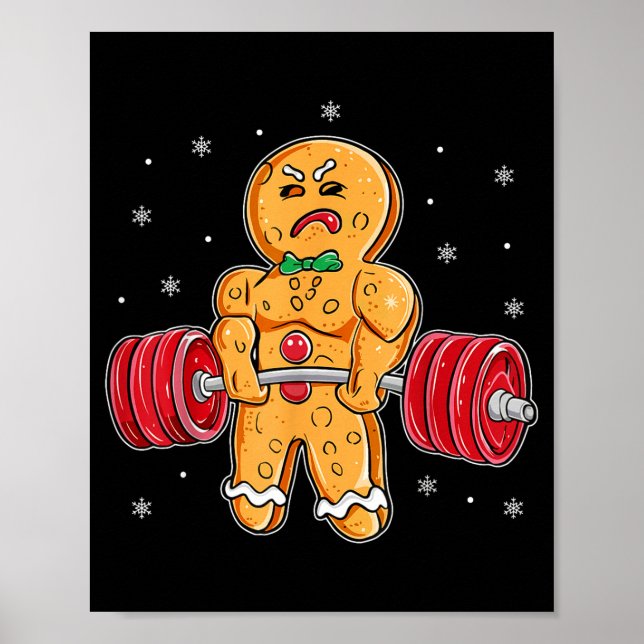 Poster Gingershred Engraçado Homem de Biscoito de Gengibr (Frente)