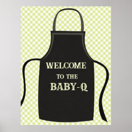 Poster Gingham Baby-q Welcome