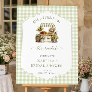 Poster Gingham Personalizado Ela Está Fresca Do Mercado