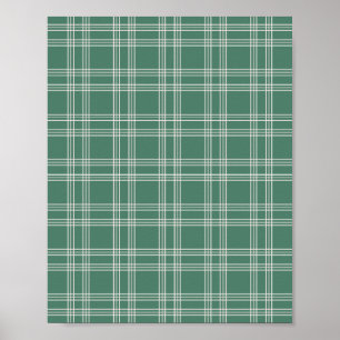 Poster Gingham Verde
