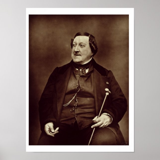 Póster Gioacchino Rossini (1792-1868) de "Galerie Conte (Frente)