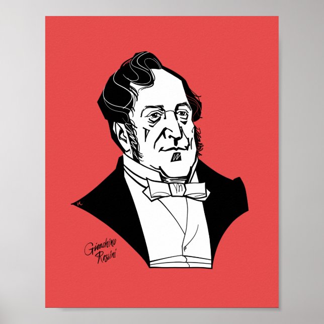 Poster Gioachino Rossini (Frente)