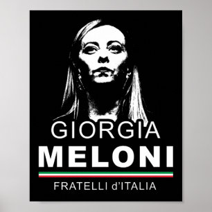 Poster Giorgia Meloni Fratelli d'Italia Italy Men Women