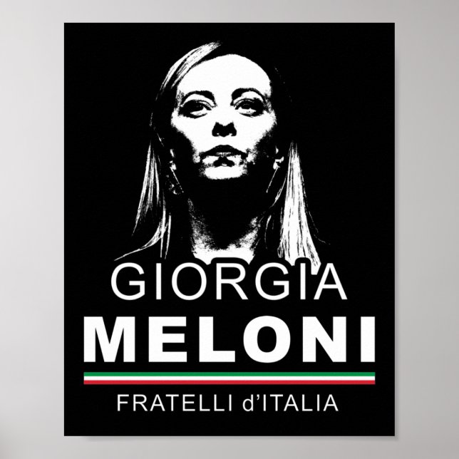 Poster Giorgia Meloni Fratelli d'Italia Italy Men Women (Frente)