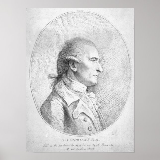 Póster Giovanni Battista Cipriani, 1789 (Frente)