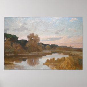 Poster Giovanni Costa.- Castel Fusano