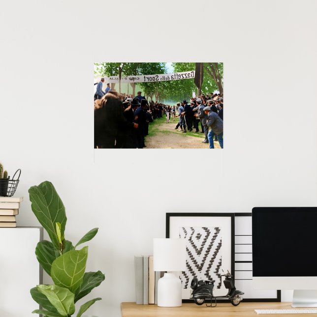 Poster Giovanni Rossignoli Palco vencedor Giro d'Italia (Escritório em casa)