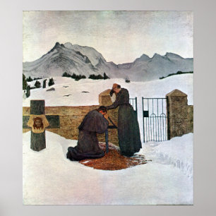 Póster Giovanni Segantini - a dor da lamentação