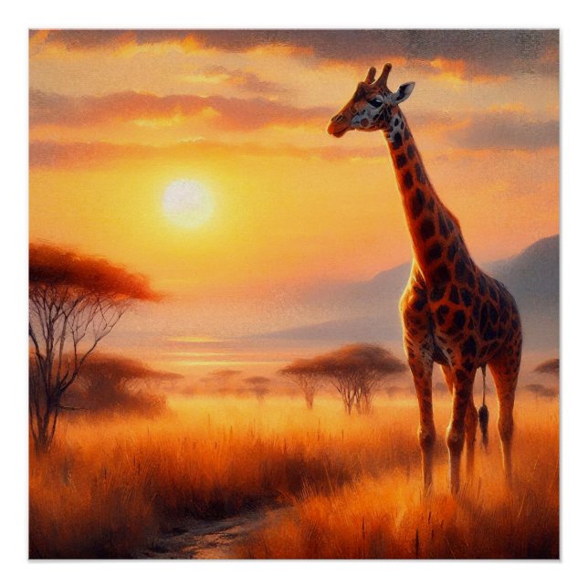 Póster Girafa (Frente)