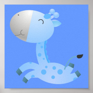 Poster Girafa Bebê/ Decoração de Berçário