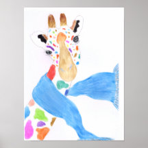 Girafa colorida