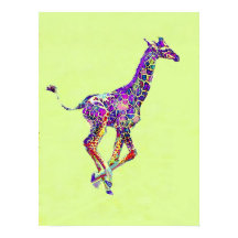 girafa colorida para bebês