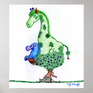 Poster Girafa e Platypus