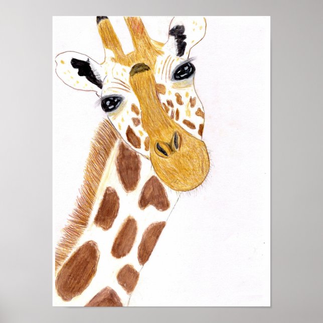 Poster Girafa Engraçada (Frente)