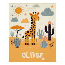 Girafa Fofa e Caprichosa na Savana