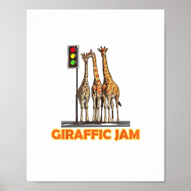 Poster Girafa Jam de Piada Engraçada  (Frente)