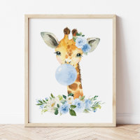 Girafa, Safari, Goma de Bolha Azul, Nurserina de M