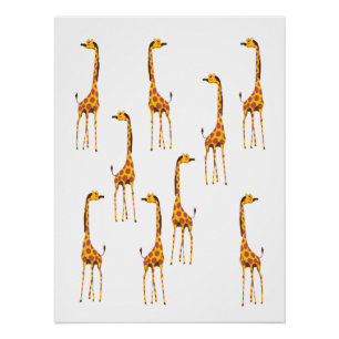 Póster Girafas