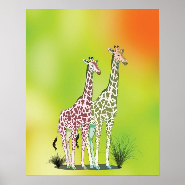 Póster Girafas bonitas (Frente)