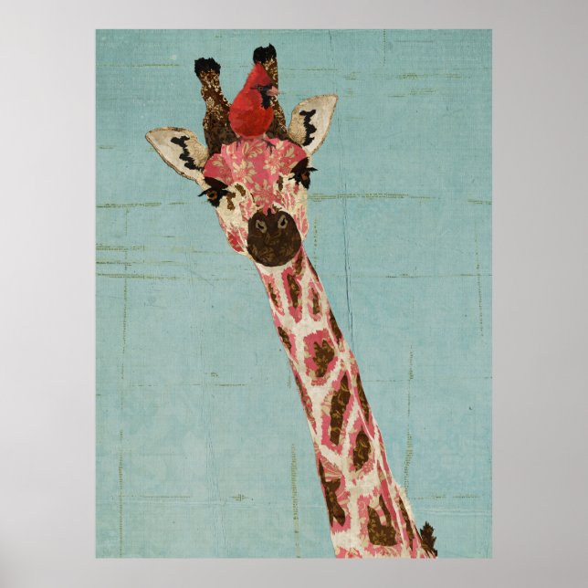 POSTER GIRAFFE & CARDINAL (Frente)