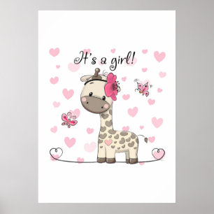 Poster Giraffe Lover É Uma Girafa