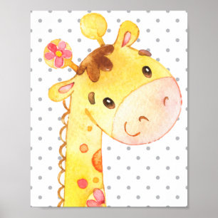 Poster Giraffe Safari - Presente para a Infância da Selv