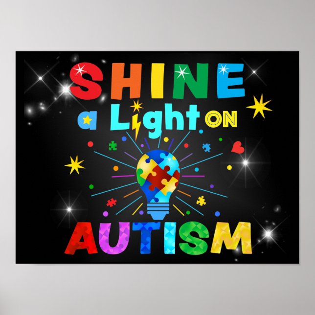 Poster GIRAR uma Luz no AUTISM (Frente)