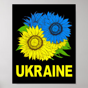 Poster Girasóis Ucranianos Símbolo Tradicional Da Ucrânia