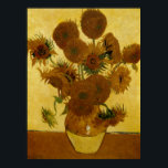 Poster Girassóis: 1888 por Van Gogh<br><div class="desc">Posto de Vincent Van Gogh - Impressionista que pinta "Girassóis: 1888."</div>