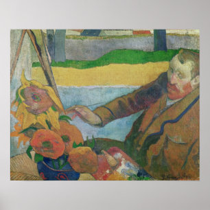 Poster Girassóis da pintura de Van Gogh, 1888