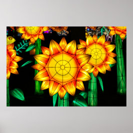 Poster Girassóis de explosão solar