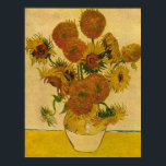 Poster Girassóis de Vincent van Gogh, 1878<br><div class="desc">Um trabalho de arte clássico que passou para o dominio público e faz presentes maravilhosos e outros produtos. Van Gogh pintado pode ainda ter vidas de girassóis, e é um de seus motivos mais populares. Vincent van Gogh (1853-1890) foi provavelmente o mais famoso pintor Poste-impressionista. Nunca desfrutando de um nível...</div>